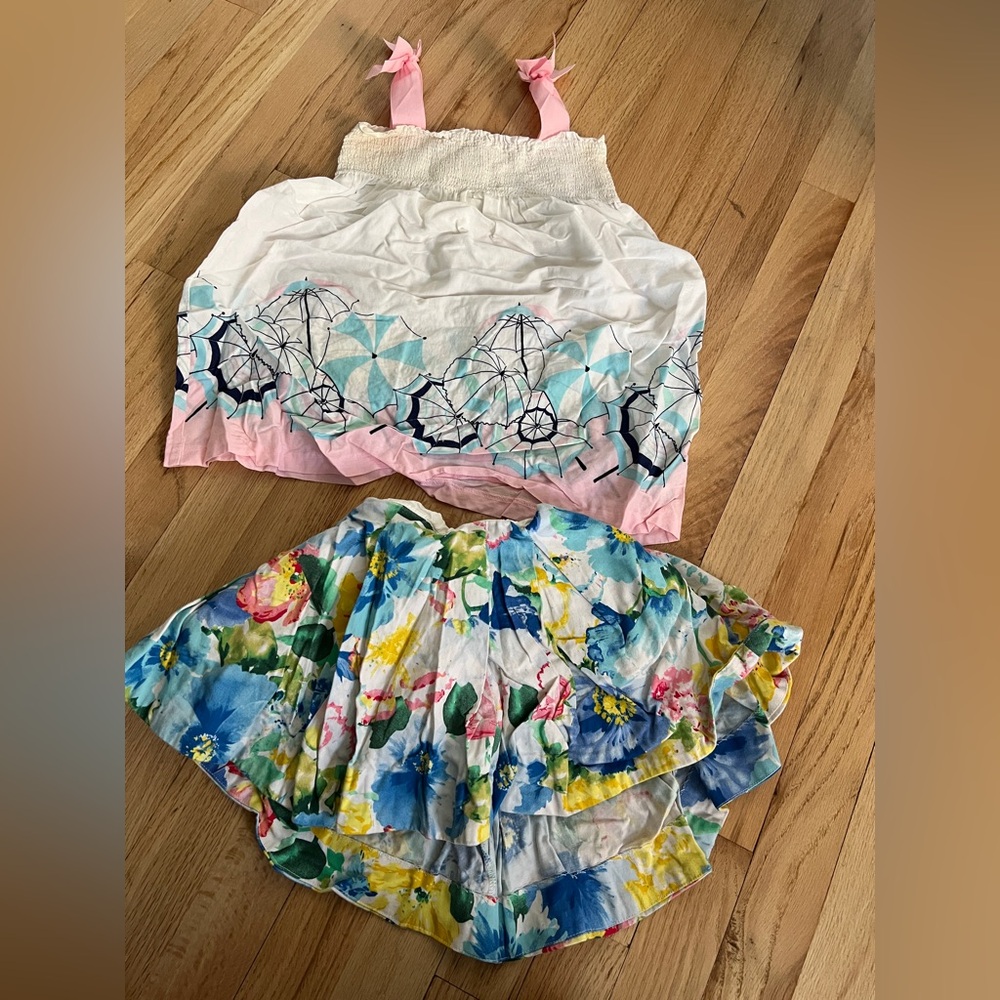 Janie and Jack summer dress and Ralph Lauren skirt 3T